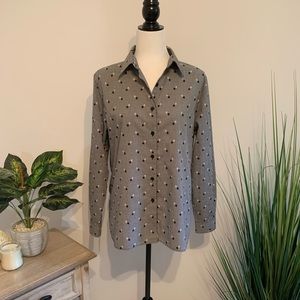 🎉 SALE 🎉 NWOT Foxcroft Checkered Blouse
